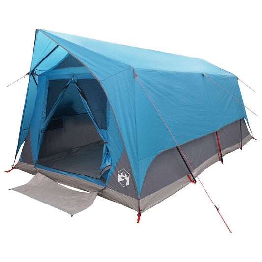 Tunnel Tent with Roof Blue 10-Person Polyester and Steel Tunnel Tent with Roof Blue 10-Person Polyester and Steel
