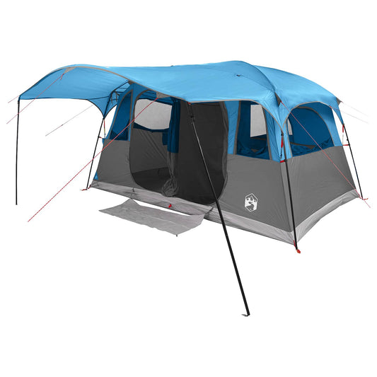 Tunnel Tent 10-Person Blue Polyester and Steel Tunnel Tent 10-Person Blue Polyester and Steel