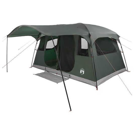 Tunnel Tent 10-Person Army Green Polyester and Steel Tunnel Tent 10-Person Army Green Polyester and Steel