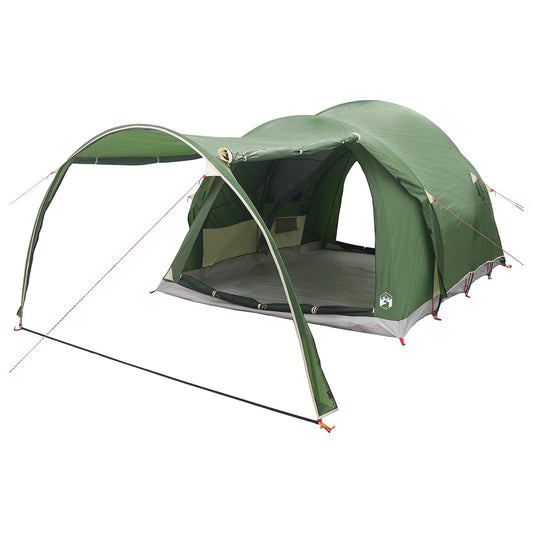 Tunnel Tent 370 x 275 x 210 cm Green Polyester and Steel Tunnel Tent 370 x 275 x 210 cm Green Polyester and Steel
