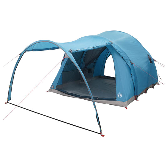 Tunnel Tent 370 x 275 x 210 cm Blue Polyester and Steel Tunnel Tent 370 x 275 x 210 cm Blue Polyester and Steel