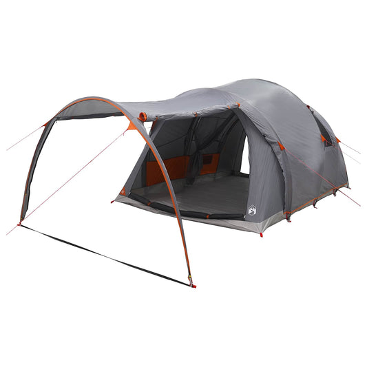 Tunnel Tent 370 x 275 x 210 cm Grey and Orange Tunnel Tent 370 x 275 x 210 cm Grey and Orange