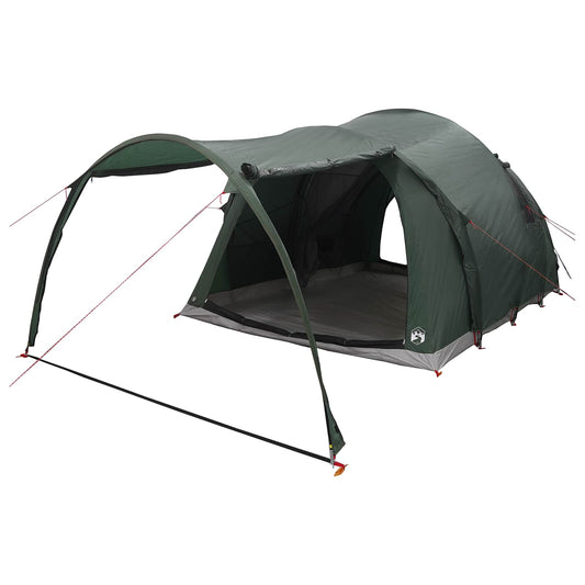 Tunnel Tent 370 x 275 x 210 cm Army Green Polyester and Steel Tunnel Tent 370 x 275 x 210 cm Army Green Polyester and Steel