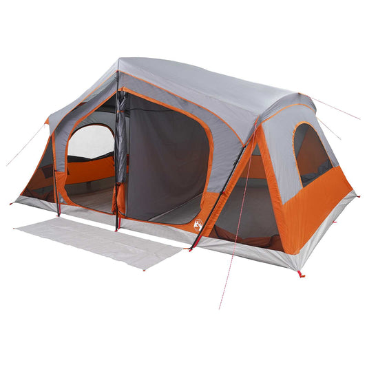 Cabin Tent with Roof Grey and Orange 480 x 273 x 205 cm Cabin Tent with Roof Grey and Orange 480 x 273 x 205 cm