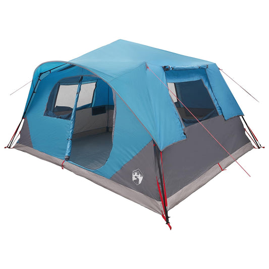 Instant Tent 10-Person Blue Polyester and Steel Instant Tent 10-Person Blue Polyester and Steel