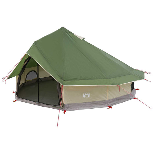 Tipi Tent 18-Person Green Polyester and Steel Tipi Tent 18-Person Green Polyester and Steel