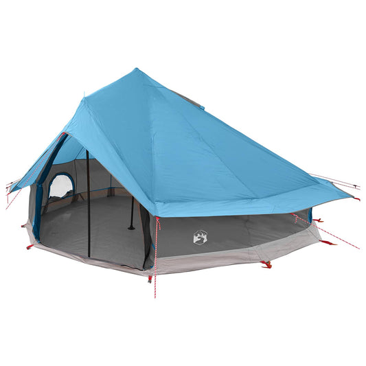 Tipi Tent 18-Person Blue Polyester and Steel Tipi Tent 18-Person Blue Polyester and Steel