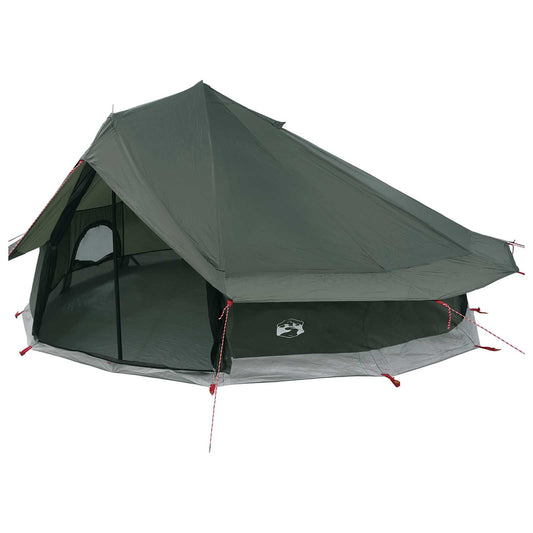 Tipi Tent 20-Person Army Green Polyester and Steel Tipi Tent 20-Person Army Green Polyester and Steel