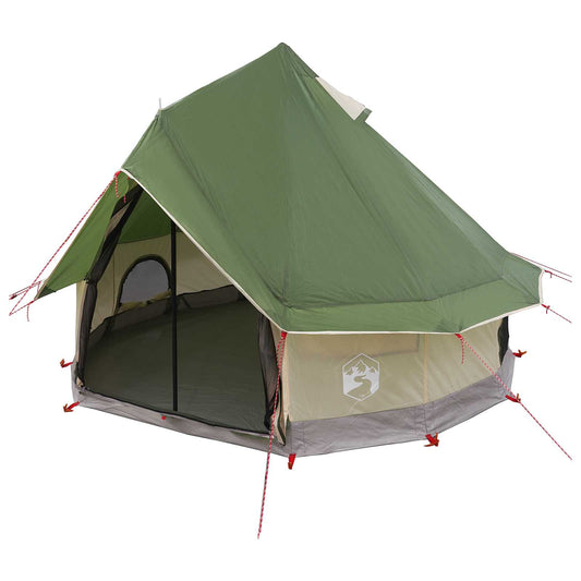 Tipi Tent 4-Person Green Polyester and Steel Tipi Tent 4-Person Green Polyester and Steel