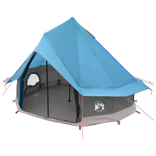 Tipi Tent 4-Person Blue Polyester and Steel Tipi Tent 4-Person Blue Polyester and Steel