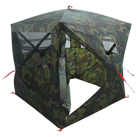 Hunting Tent Camouflage 2-Person Polyester and Steel Hunting Tent Camouflage 2-Person Polyester and Steel