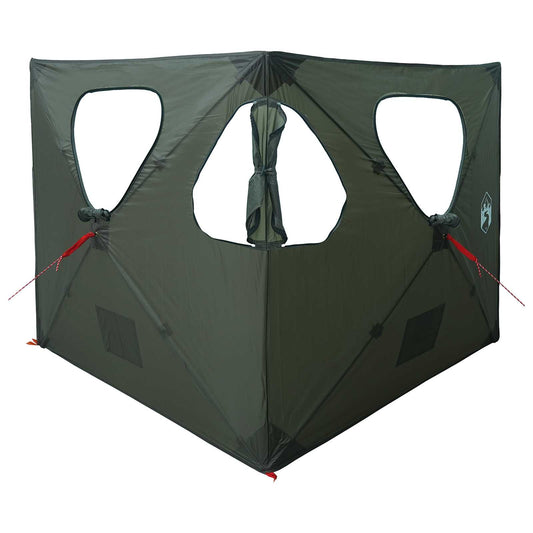 Hunting Tent 145 x 145 x 150 cm Army Green Polyester and Steel Hunting Tent 145 x 145 x 150 cm Army Green Polyester and Steel