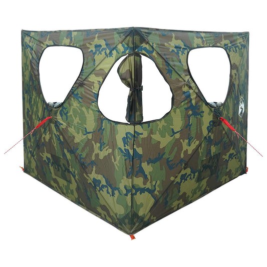 Hunting Tent 145 x 145 x 150 cm Camouflage Polyester and Steel Hunting Tent 145 x 145 x 150 cm Camouflage Polyester and Steel
