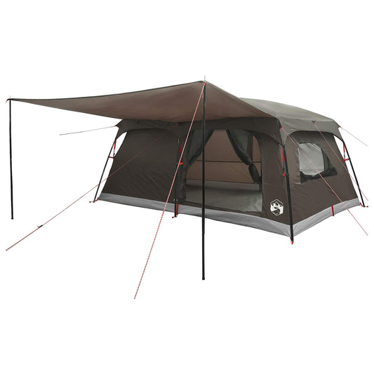 Family Tent 14-Person Brown Grey Polyester and Steel Family Tent 14-Person Brown Grey Polyester and Steel