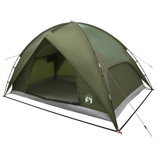 Camping Tent with Rainfly Water-resistant 4-Person Olive Green Camping Tent with Rainfly Water-resistant 4-Person Olive Green