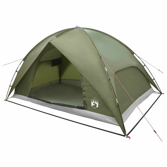 Camping Tent with Rainfly Water-resistant 4-Person Olive Green Camping Tent with Rainfly Water-resistant 4-Person Olive Green