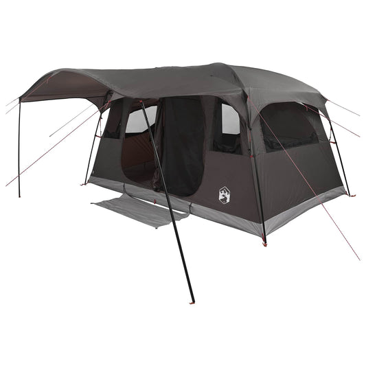 Tunnel Tent 10-Person Brown Grey Polyester and Steel Tunnel Tent 10-Person Brown Grey Polyester and Steel
