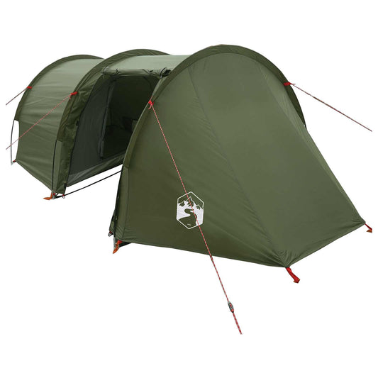 Tunnel Tent 410 x 175 x 105 cm Olive Green Polyester and Steel Tunnel Tent 410 x 175 x 105 cm Olive Green Polyester and Steel