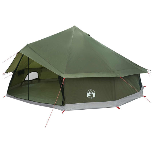 Tipi Tent 12-Person Army Green Polyester and Steel Tipi Tent 12-Person Army Green Polyester and Steel