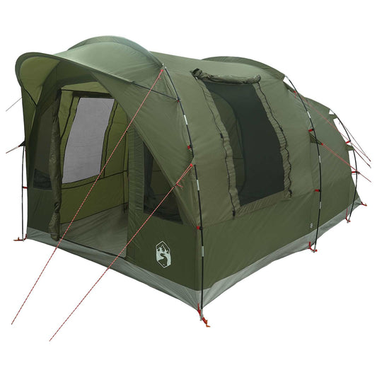 Tunnel Tent Olive Green 400 x 260 x 200 cm Polyester and Steel Tunnel Tent Olive Green 400 x 260 x 200 cm Polyester and Steel