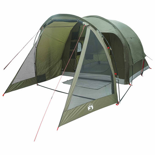 Cabin Tent 4-Person Olive Green Polyester and Steel Cabin Tent 4-Person Olive Green Polyester and Steel