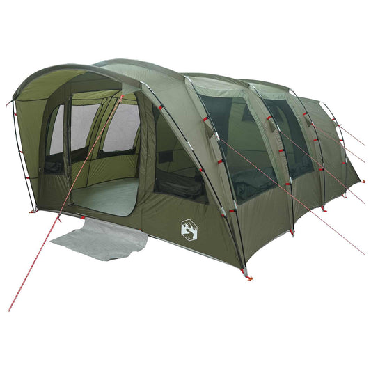 Tunnel Tent 427 x 315 x 178 cm Olive Green Polyester and Steel Tunnel Tent 427 x 315 x 178 cm Olive Green Polyester and Steel