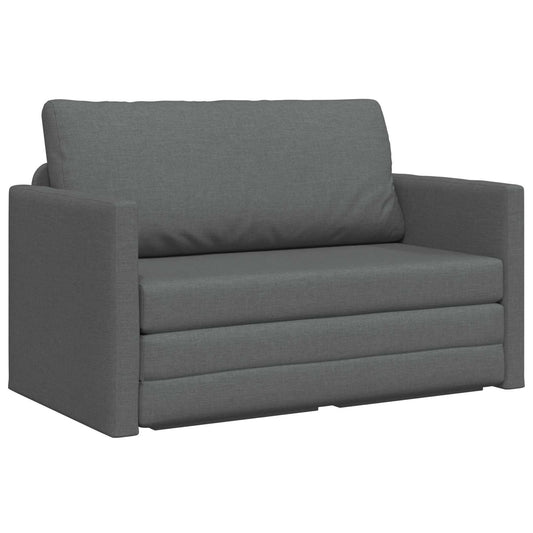 Folding Sofa Bed Dark Grey 124 x 71 x 78 cm Fabric Folding Sofa Bed Dark Grey 124 x 71 x 78 cm Fabric