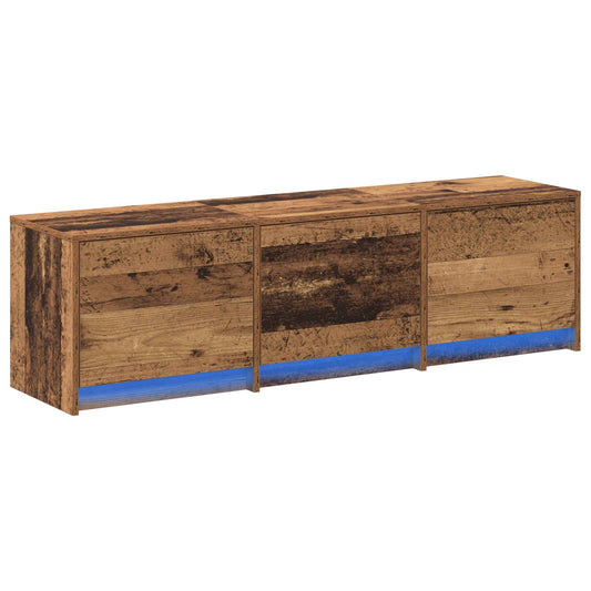 TV Cabinet 140 x 34 x 40 cm Old Wood Engineered Wood TV Cabinet 140 x 34 x 40 cm Old Wood Engineered Wood