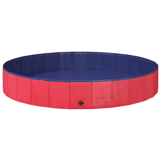 Children Swimming Pool Folding Red Ø200 x 30 cm Children Swimming Pool Folding Red Ø200 x 30 cm