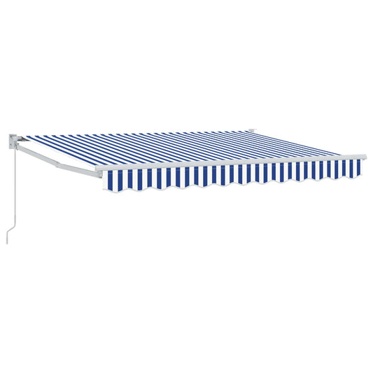Retractable Awning Blue and White 3.5 x 2 m Retractable Awning Blue and White 3.5 x 2 m