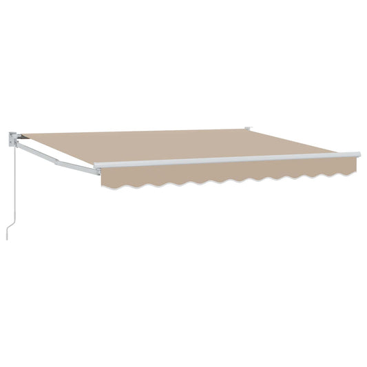 Retractable Awning Beige 3.5 x 2 m 100% Polyester and Aluminium Retractable Awning Beige 3.5 x 2 m 100% Polyester and Aluminium