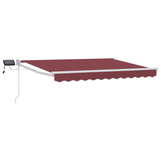 Manual Retractable Awning with LEDs 3.5 x 2.5 m Manual Retractable Awning with LEDs 3.5 x 2.5 m