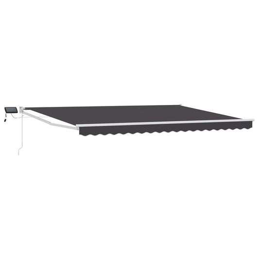 Manual Retractable Awning with LEDs 5 x 3 m Manual Retractable Awning with LEDs 5 x 3 m