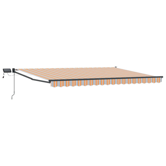 Manual Retractable Awning with LEDs 4.5 x 3 m Manual Retractable Awning with LEDs 4.5 x 3 m