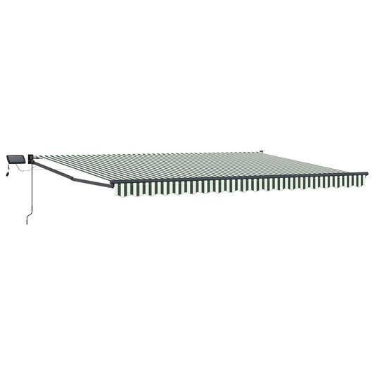 Manual Retractable Awning with LEDs 5 x 3 m Manual Retractable Awning with LEDs 5 x 3 m
