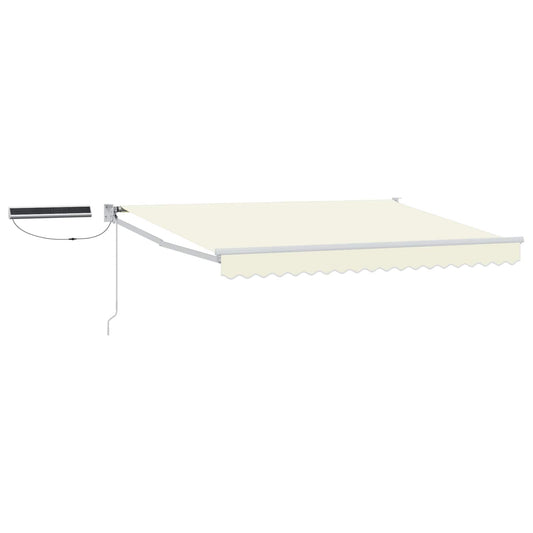 Electric Retractable Awning Cream and White 3.5 x 2 m Electric Retractable Awning Cream and White 3.5 x 2 m