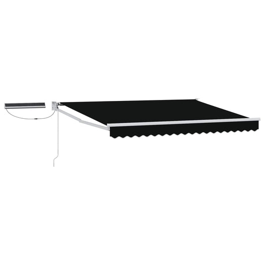 Electric Retractable Awning Black and White 3 x 2.5 m Electric Retractable Awning Black and White 3 x 2.5 m