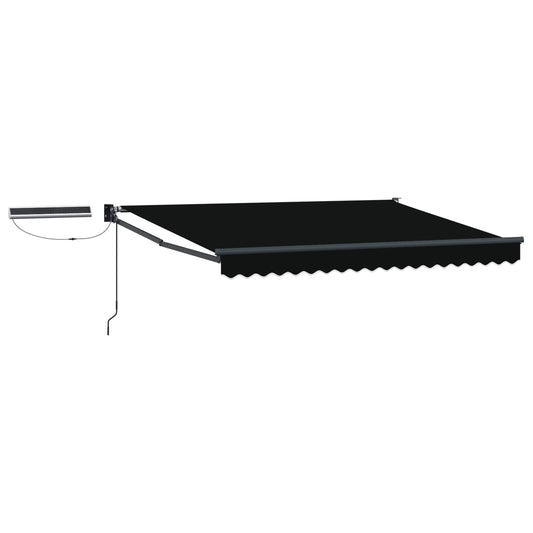 Electric Retractable Awning Black and Anthracite 3.5 x 2.5 m Electric Retractable Awning Black and Anthracite 3.5 x 2.5 m