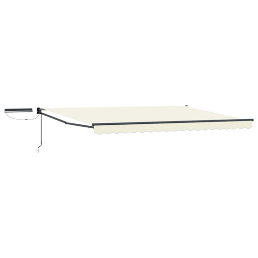 Electric Retractable Awning Cream and Anthracite 4 x 3 m Electric Retractable Awning Cream and Anthracite 4 x 3 m