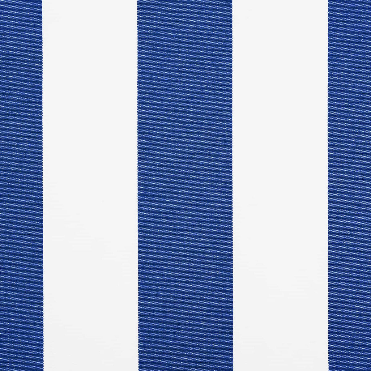 Solar Electric Awning 4.5 x 3 m Blue and White Stripe
