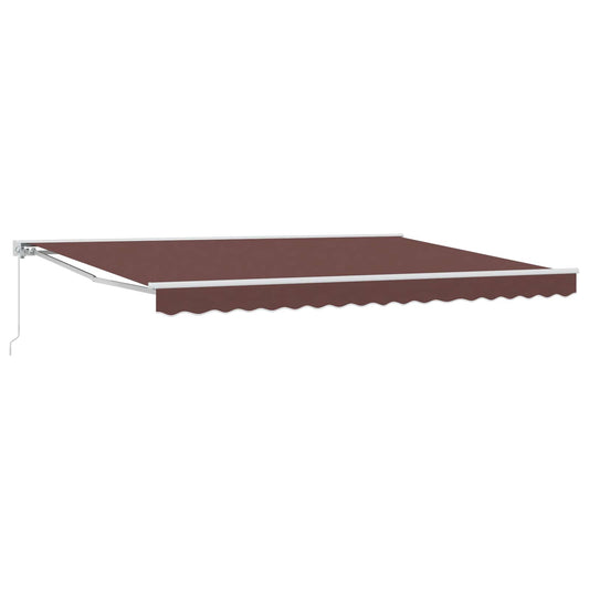 Manual Retractable Awning Brown 4 x 3 m Manual Retractable Awning Brown 4 x 3 m