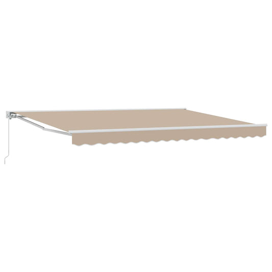 Manual Retractable Awning Beige 4.5 x 3.5 m Manual Retractable Awning Beige 4.5 x 3.5 m