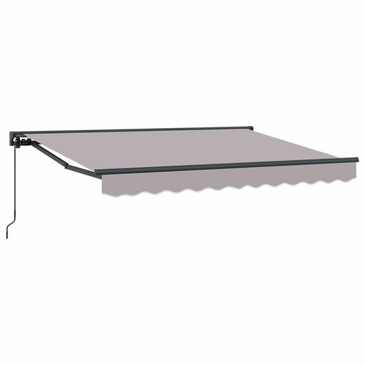 Manual Retractable Awning Light Grey 3 x 2 m Manual Retractable Awning Light Grey 3 x 2 m