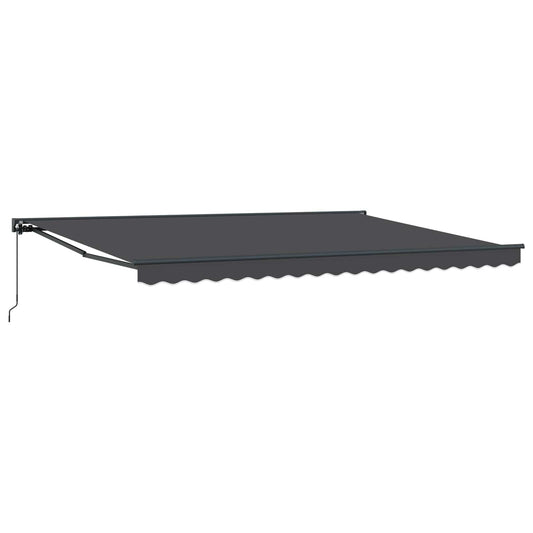 Manual Retractable Awning Anthracite 4.5 x 3.5 m Manual Retractable Awning Anthracite 4.5 x 3.5 m