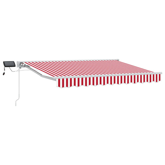 Manual Awning Frame with LEDs Red and White 3 x 2.5 m Manual Awning Frame with LEDs Red and White 3 x 2.5 m