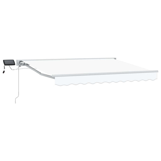 Manual Awning Frame with LEDs White 3 x 2.5 m Manual Awning Frame with LEDs White 3 x 2.5 m