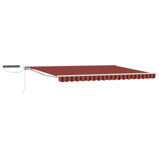Electric Retractable Awning Orange, Black and White 4.5 x 3 m Electric Retractable Awning Orange, Black and White 4.5 x 3 m