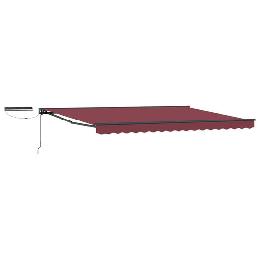 Electric Retractable Awning Burgundy and Anthracite 4 x 3 m Electric Retractable Awning Burgundy and Anthracite 4 x 3 m