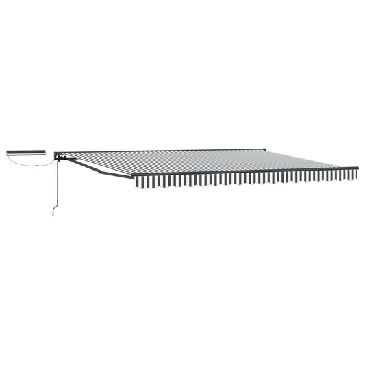 Electric Retractable Awning Anthracite and White 4 x 3.5 m Electric Retractable Awning Anthracite and White 4 x 3.5 m