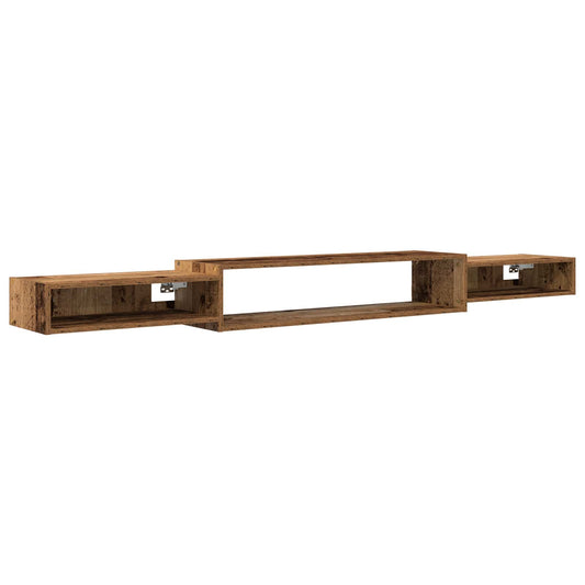 Wall-mounted TV Cabinet Wall-Mounted Old Wood 220 x 28 x 21 cm Wall-mounted TV Cabinet Wall-Mounted Old Wood 220 x 28 x 21 cm